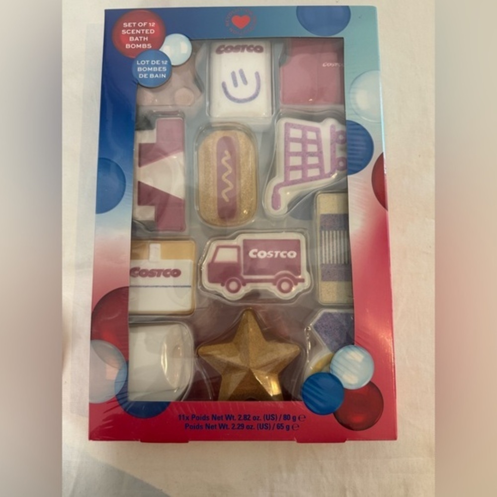 Revolution Set of 12 Scented Costco Themed Bath Bombs NEW